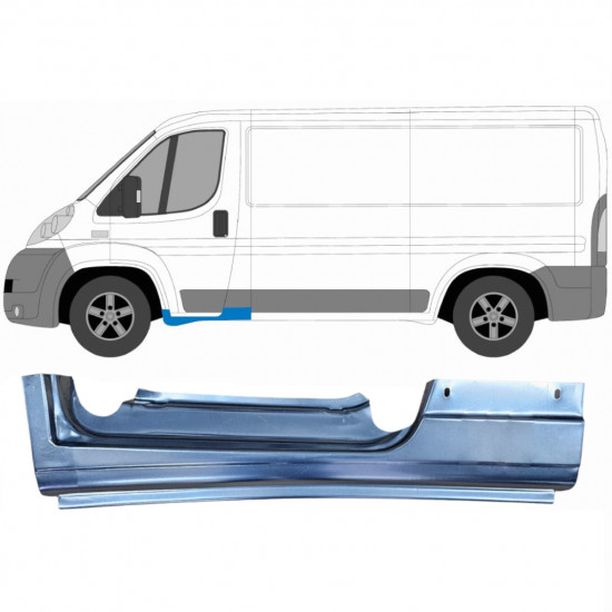 Pannello di riparazione davanzale della porta anteriore per Fiat Ducato 2006-2025 / Sinistra 5946