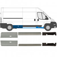 Pannello di riparazione sottoporta lamiera per Fiat Ducato 2006-2025 / Sinistra+Destra / Set 9702