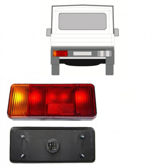 Fanale posteriore per Citroen Jumper 1994-2002 / Sinistra 13709