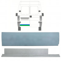 Pannello di riparazione interno ed esterno porta posteriore per Citroen Jumper 1994-2006 / Sinistra / Set 14045