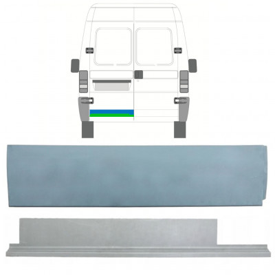 Pannello di riparazione interno ed esterno porta posteriore per Fiat Ducato 1994-2006 / Sinistra / Set 9750