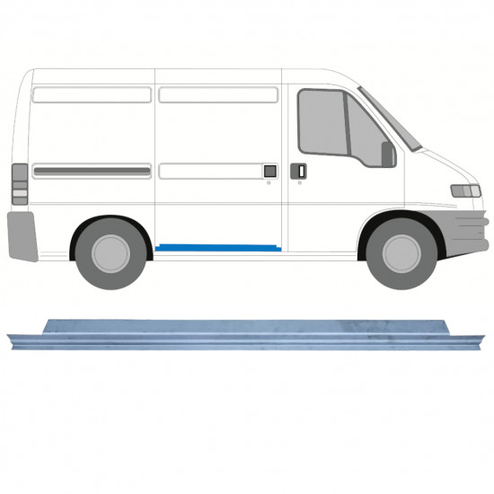 Pannello di riparazione porta scorrevole interno per Fiat Ducato 1994-2006 7334