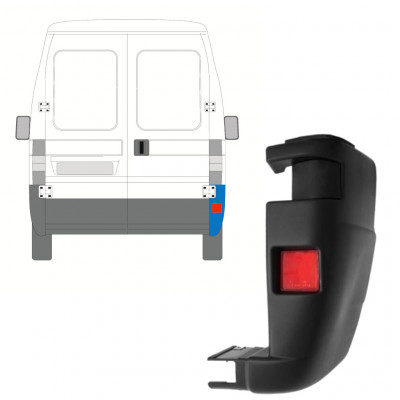 Angolo paraurti posteriore per Peugeot Boxer 2002-2006 / Destra 13035