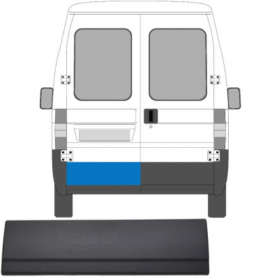 Modanatura laterale porta posteriore per Fiat Ducato 2002-2006 / Sinistra 5176