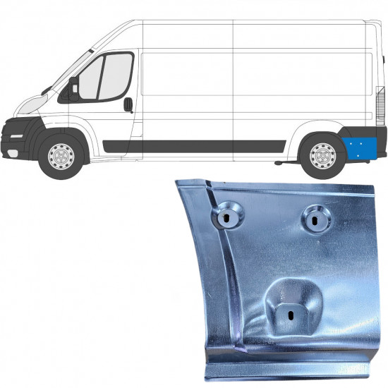 Pannello di riparazione parafango posteriore per Fiat Ducato 2006-2026 / Sinistra 6993