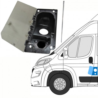 Sportellino del carburante EURO 6 ADBLUE per Opel Movano 2021- / Sinistra / Set 14476