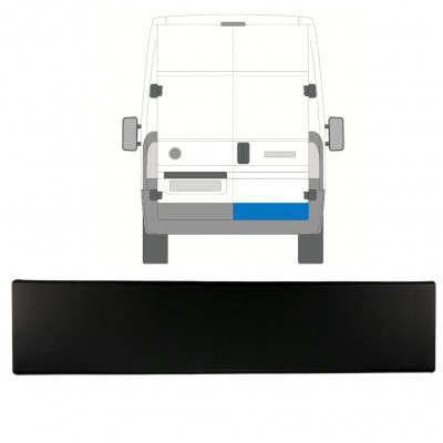 Modanatura laterale porta posteriore per Peugeot Boxer 2018- / Destra 13109