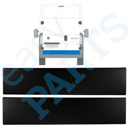 Modanatura laterale porta posteriore per Peugeot Boxer 2018- / Sinistra+Destra / Set 13223