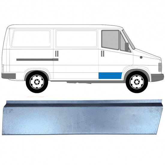 Lamiera di riparazione del rivestimento della porta anteriore per Fiat Ducato 1981-1994 / Destra 7742