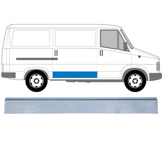Pannello di riparazione porta scorrevole esterno per Peugeot J5 1981-1994 / Destra 13786