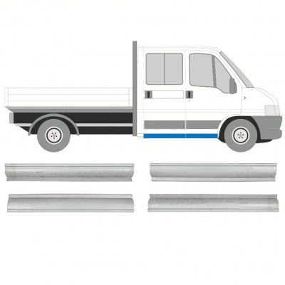 Pannello di riparazione sottoporta anteriore e posteriore per Citroen Jumper 1994-2006 / Sinistra+Destra / Set 14447