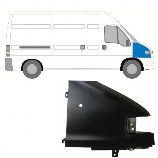 Parafango anteriore per Citroen Jumper 1994-2002 / Destra 13756