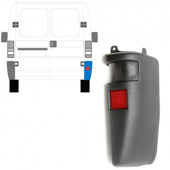 Angolo paraurti posteriore per Peugeot Boxer 1994-2002 / Destra 13795
