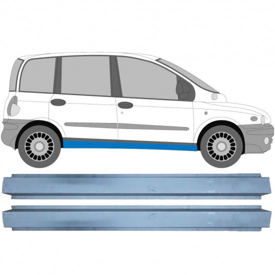 Pannello di riparazione sottoporta lamiera per Fiat Multipla 1999-2010 / Sinistra+Destra / Set 11346