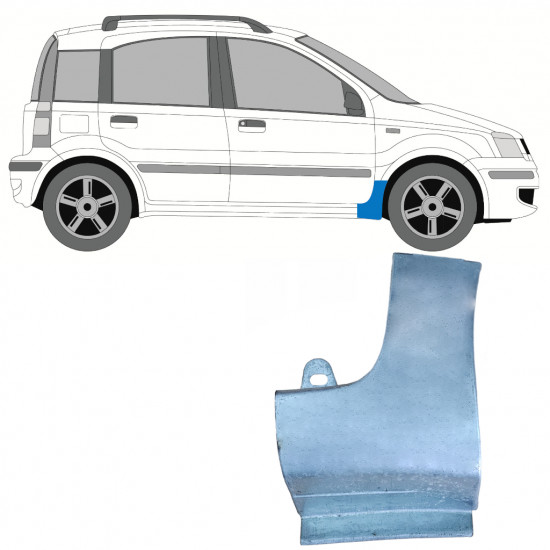 Pannello di riparazione parafango anteriore per Fiat Panda 2003-2012 / Destra 8956