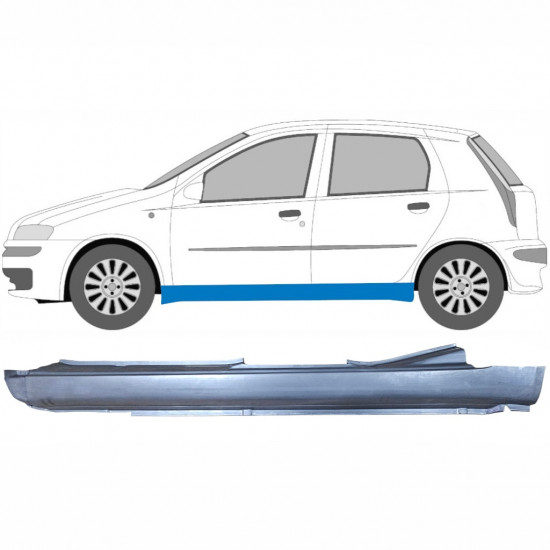 Sottoporta Lamiera Completo per Fiat Punto II 1999-2010 / Sinistra 6495