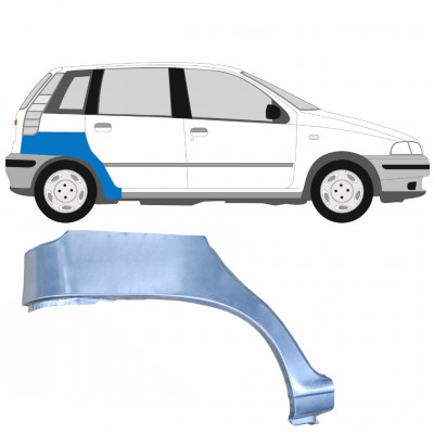 Pannello di riparazione parafango posteriore per Fiat Punto I 1993-1999 / Destra 7276