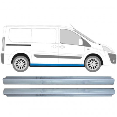 Pannello di riparazione sottoporta lamiera per Fiat Scudo 2007-2016 / Sinistra+Destra / Set 10446