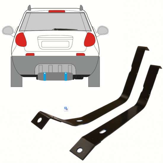 Cinghie serbatoio carburante per Fiat Sedici 2006- 10171