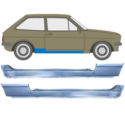 Sottoporta Lamiera Completo per Ford Fiesta 1976-1983 / Sinistra+Destra / Set 12034