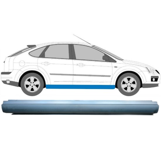 Pannello di riparazione sottoporta lamiera per Ford Focus 2004-2010 / Sinistra = Destra (simmetrico) 16104