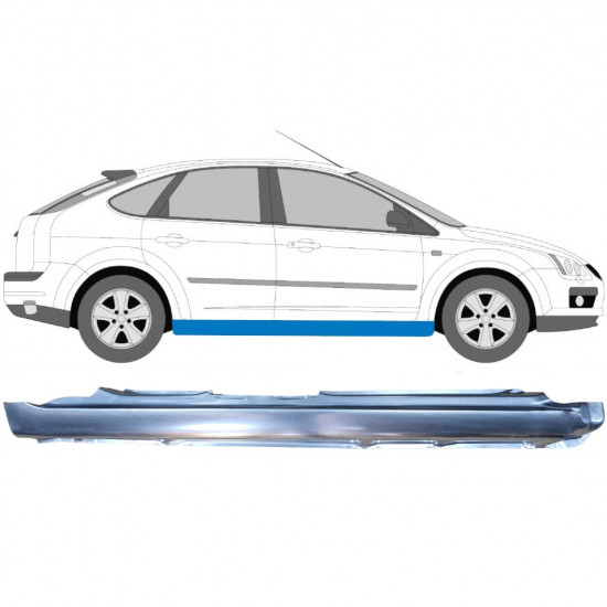 Sottoporta Lamiera Completo per Ford Focus 2004-2010 / Destra 6586