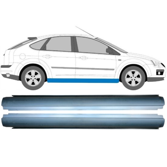 Pannello di riparazione sottoporta lamiera per Ford Focus 2004-2010 / Sinistra+Destra / Set 16105