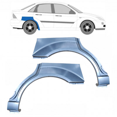 Pannello di riparazione parafango posteriore per Ford Focus 1998-2004 / Sinistra+Destra / SEDAN / Set 6562