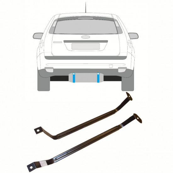 Cinghie serbatoio carburante per Ford Focus 2004-2010 10174