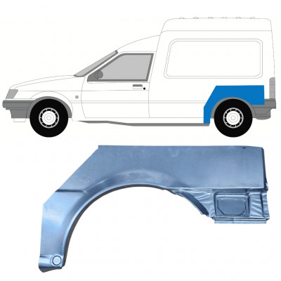Pannello di riparazione parafango posteriore per Ford Courier 1992-1995 / Sinistra 7829