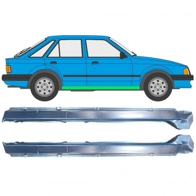 Sottoporta Lamiera Completo per Ford Escort 1980-1986 / Sinistra+Destra / Set 9983