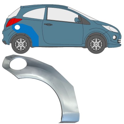 Pannello di riparazione parafango posteriore per Ford Ka 2008-2016 / Destra 15063