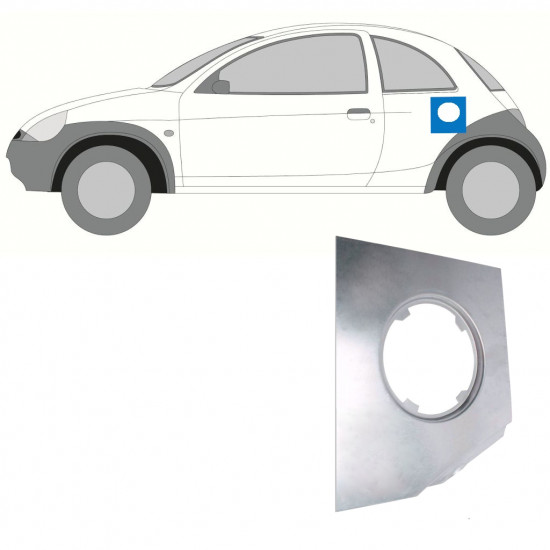 Lamierato riparazione ingresso bocchettone per Ford KA 1996-2008 / Sinistra 7252