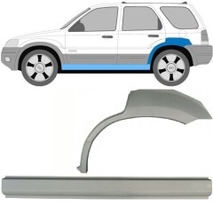 Pannello di riparazione sottoporta e parafango posteriore per Ford Maverick 2001-2008 / Sinistra / Set 10103