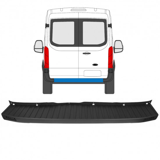 Paraurti posteriore per Ford Transit 2014- 8941