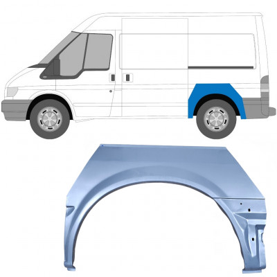 Pannello di riparazione parafango posteriore per Ford Transit 2000-2013 / Sinistra 7157
