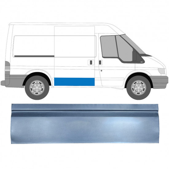 Pannello di riparazione porta scorrevole esterno per Ford Transit 2000-2013 / Destra 7168