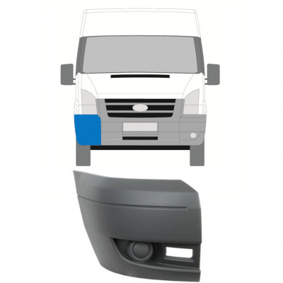 Angolo paraurti anteriore per Ford Transit 2006-2013 / Destra 8260