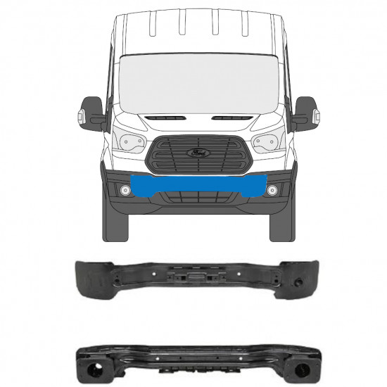 Rinforzo paraurti anteriore per Ford Transit 2014- 7637
