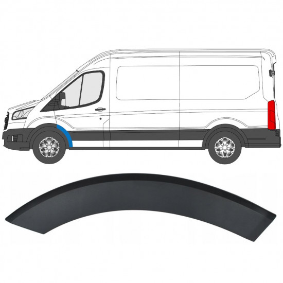 Modanatura parafango anteriore per Ford Transit 2014- / Sinistra 8234