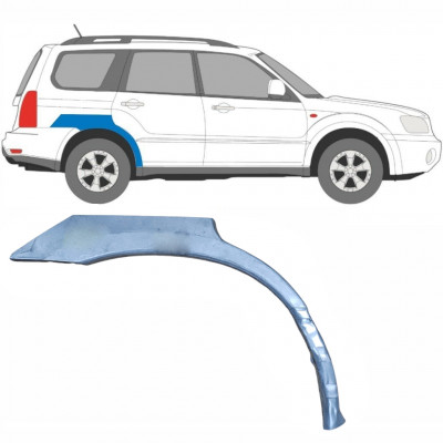 Pannello di riparazione parafango posteriore per Subaru Forester SG 2002-2008 / Destra 8825