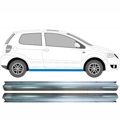 Pannello di riparazione sottoporta lamiera per Volkswagen Fox 2005- / Sinistra+Destra / Set 11326