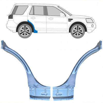 Pannello di riparazione parafango posteriore per Land Rover Freelander 2006-2016 / Sinistra+Destra / Set 10659