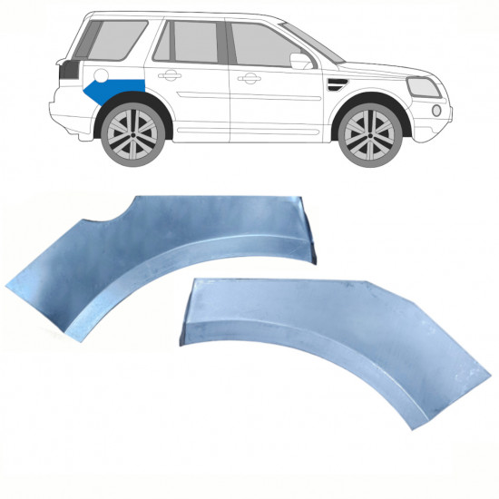 Pannello di riparazione parafango posteriore per Land Rover Freelander 2006-2016 / Sinistra+Destra / Set 10658
