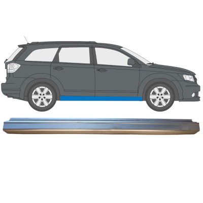 Pannello di riparazione sottoporta lamiera per Fiat Freemont 2011-2015 / Sinistra = Destra (simmetrico) 15005