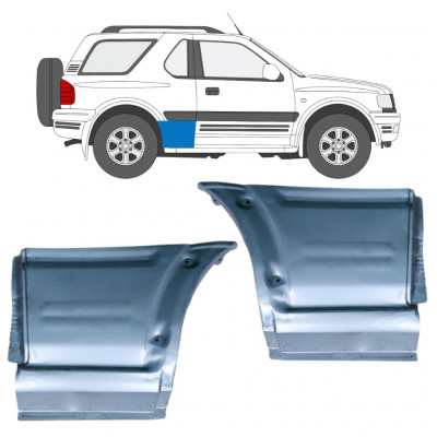Pannello di riparazione parafango posteriore per Opel Frontera B 1999-2002 / Sinistra / Destra / Sinistra+Destra / Set 12833