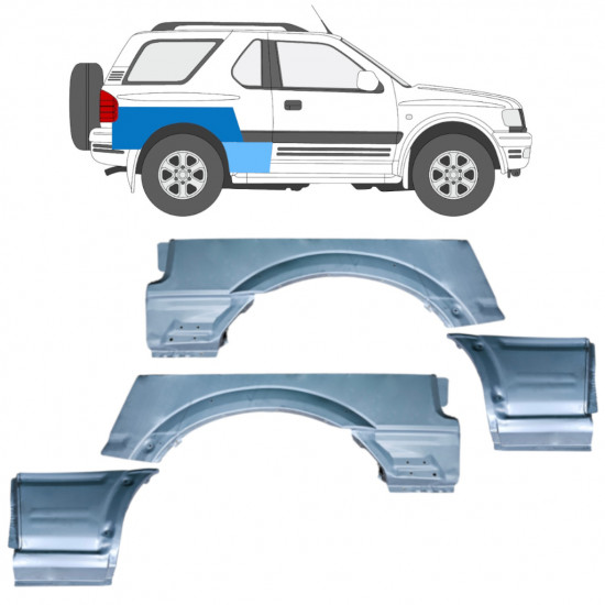 Set di pannelli di riparazione per Opel Frontera B 1999-2002 / Sinistra / Destra / Sinistra+Destra / 12839