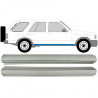 Pannello di riparazione sottoporta lamiera per Opel Frontera B 1999-2002 / Sinistra = Destra (simmetrico) / Set 10476
