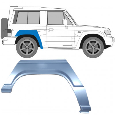 Pannello di riparazione parafango posteriore per Hyundai Galloper 1991-2003 / Destra 6656