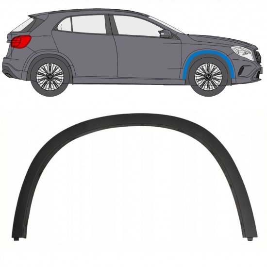 Modanatura parafango anteriore per Mercedes GLA-Class X156 2013-2019 / Destra 8343
